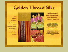 Tablet Screenshot of goldenthreadsilks.com